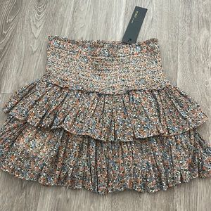 Mini floral skirt